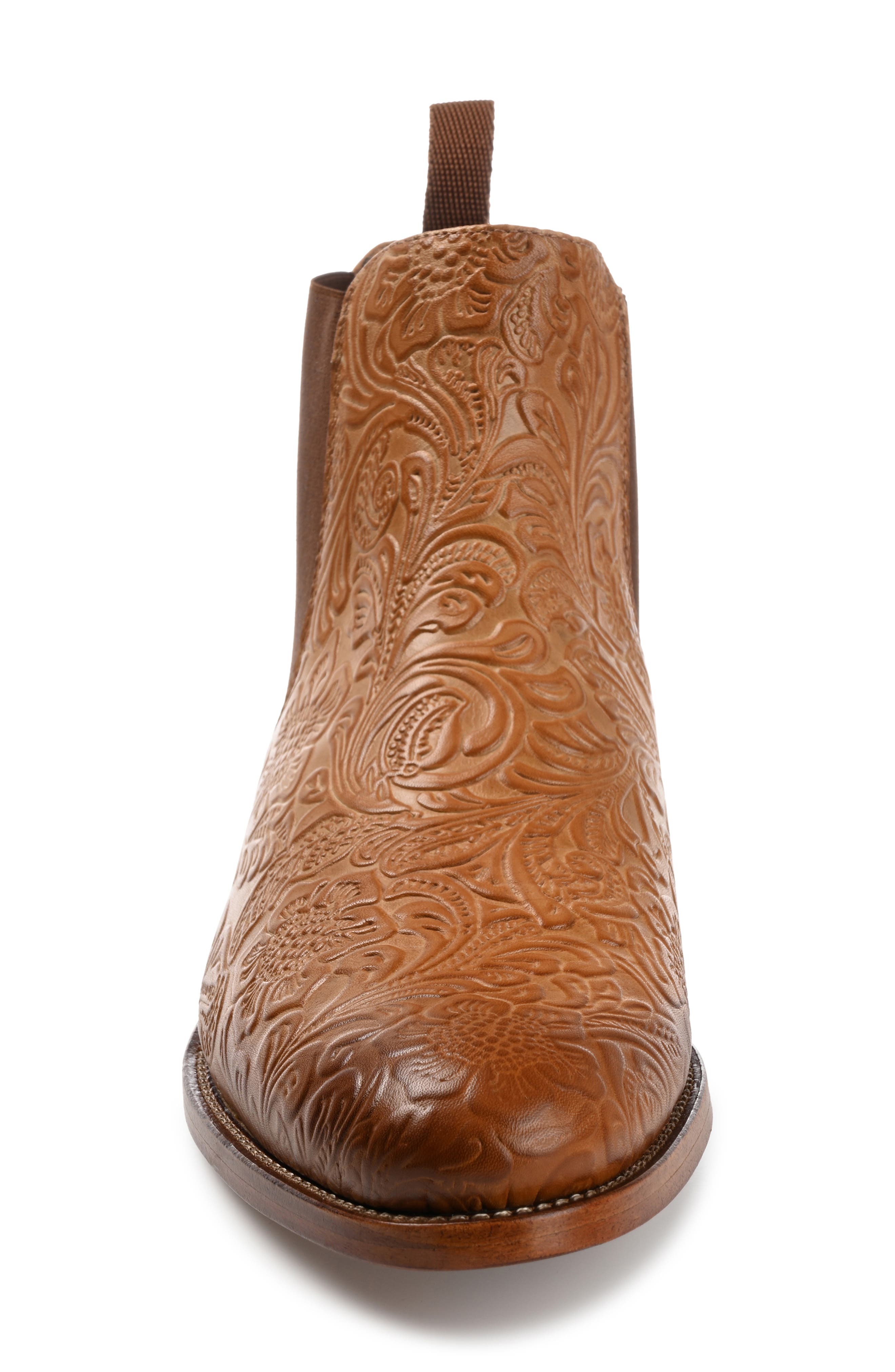 TAFT Jude Embossed Chelsea Boot, Alternate, color, 