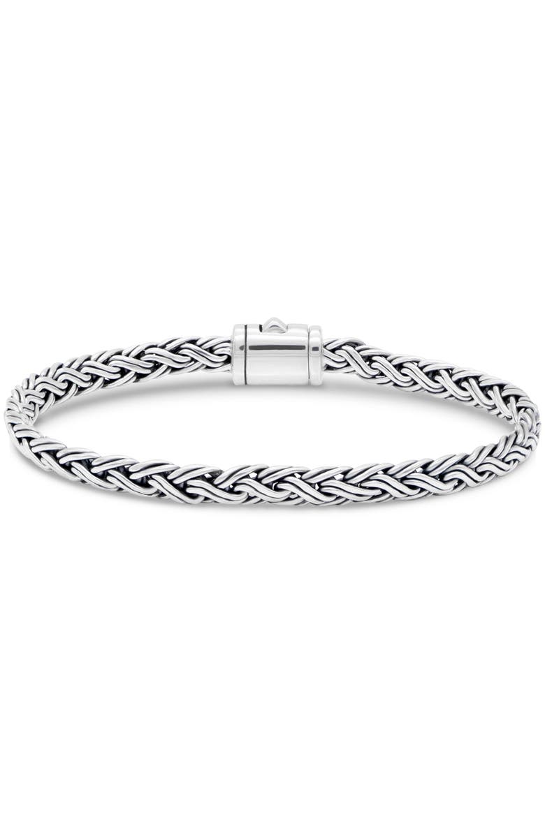 DEVATA Paddy Oval 5mm Chain Bracelet in Sterling Silver, Alternate, color, Silver