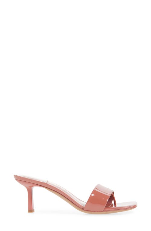 Jeffrey Campbell Capture Slide Sandal In Bright Blush Patent