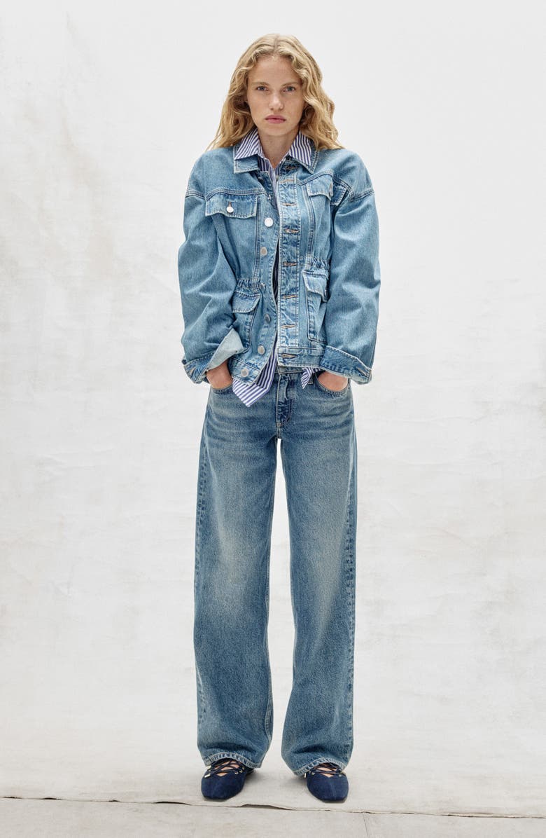 rag & bone Saige Low Rise Relaxed Straight Jeans, Alternate, color, Ludlow