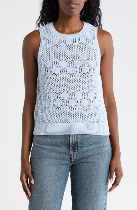 Honore Cotton Crochet Tank