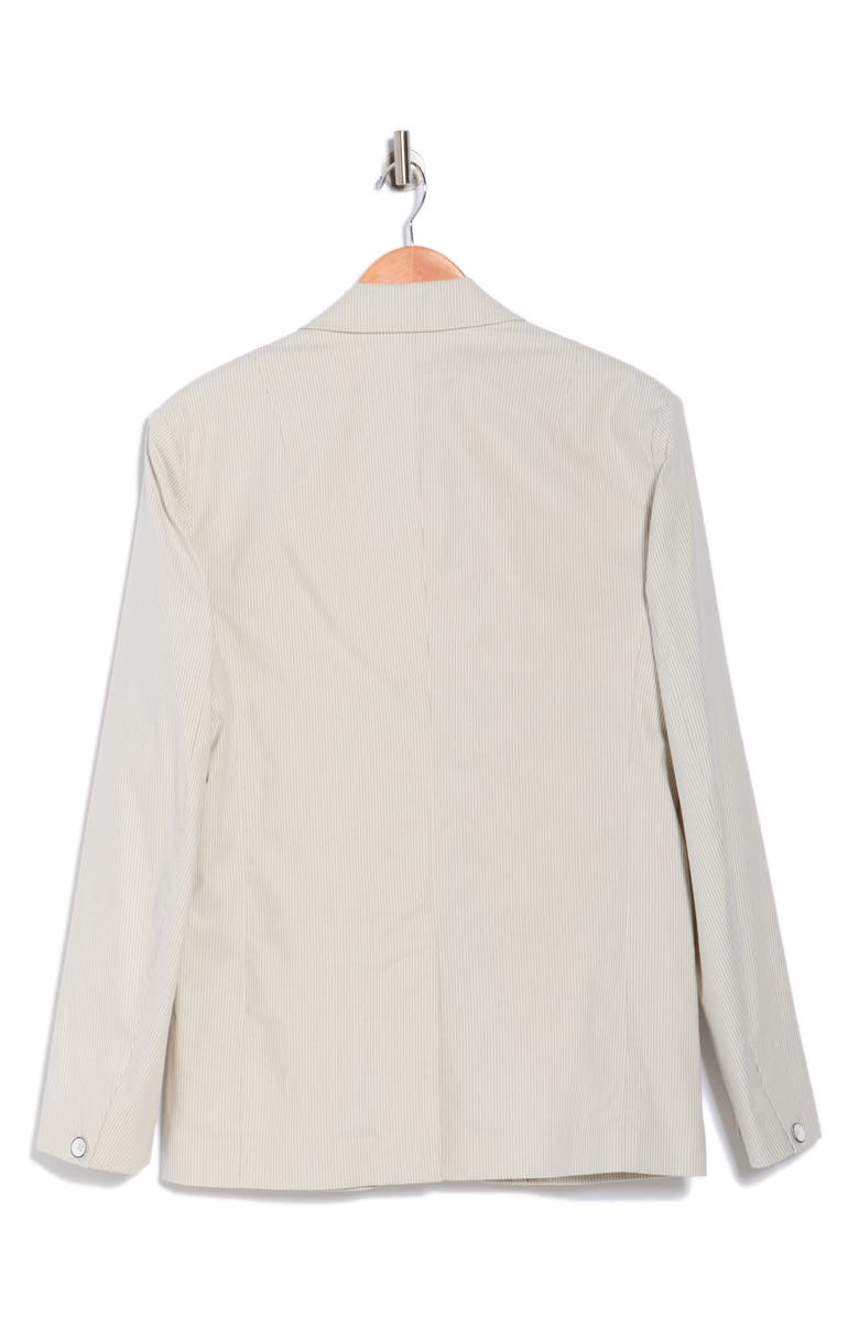rag & bone Butler Stripe Notch Lapel Stretch Cotton Blazer, Alternate, color, Grey Stripes