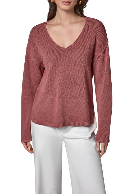 Rolled V-Neck Sweater
