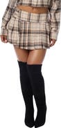 True Religion Plaid Pleated Miniskirt