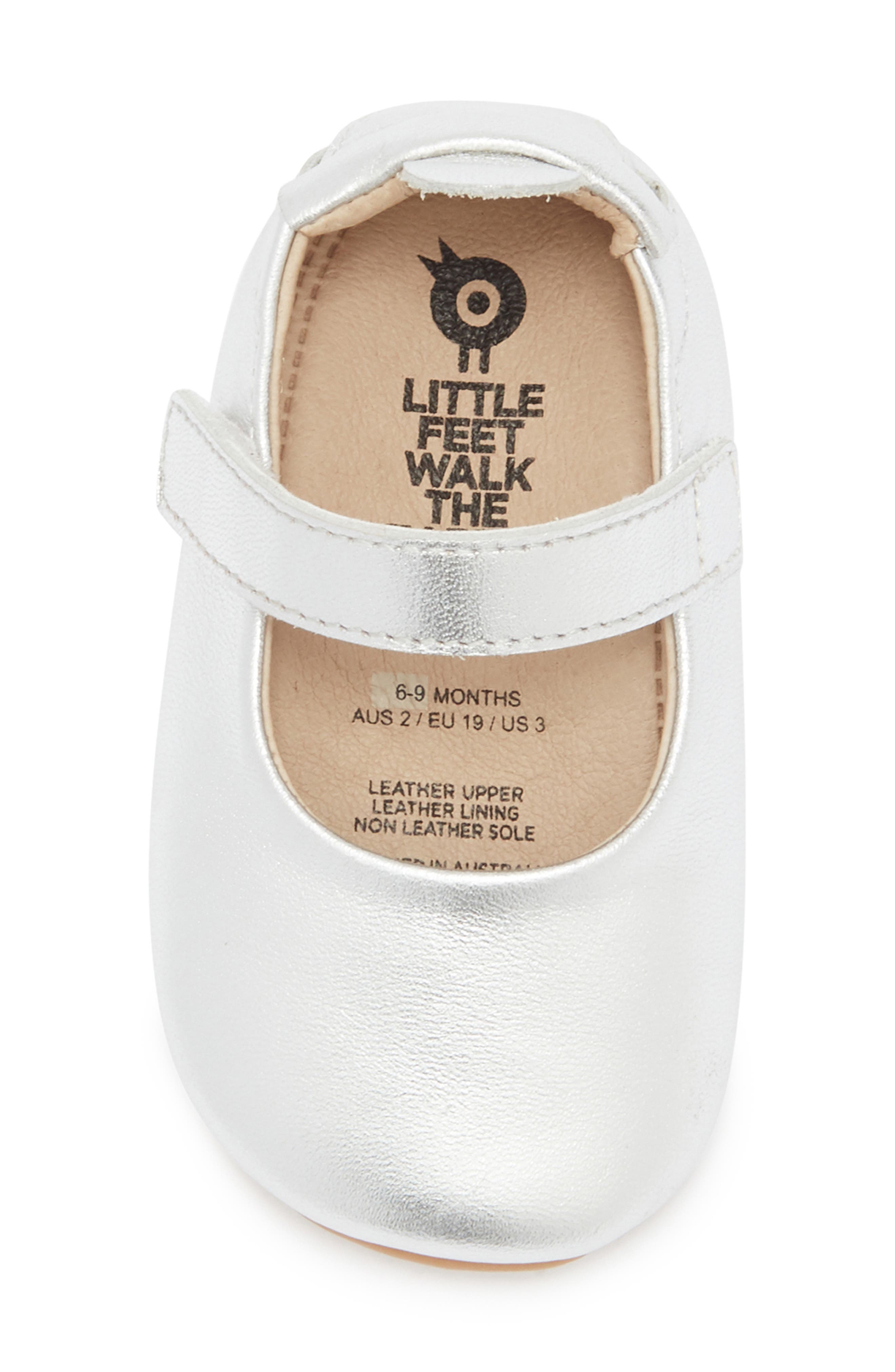 OLD SOLES Kids' Gabrielle Mary Jane Flat, Alternate, color, Silver