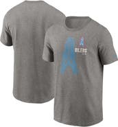 Nike Men's Nike Heather Charcoal Houston Oilers Logo Essential T-Shirt