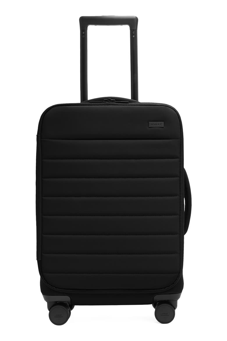 The Softside Medium Suitcase, Main, color, JET BLACK