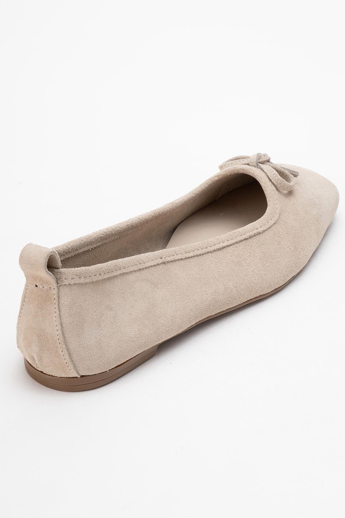 Sosa Leather Ballet Flat, Alternate, color, Beige Suede