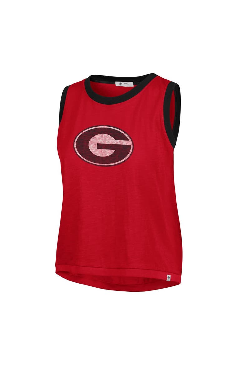 Women's '47 Red Georgia Bulldogs Premier Ringer Tank Top, Alternate, color, Red