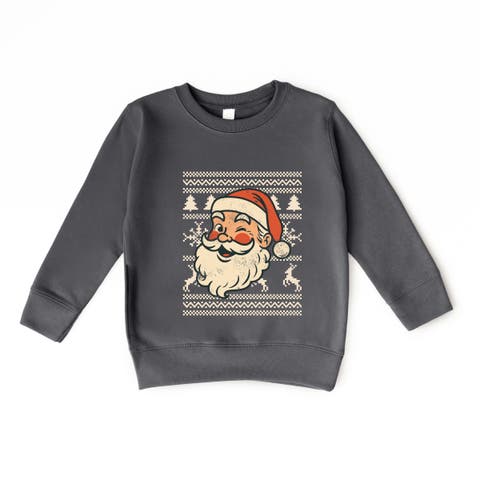 Ugly Sweater Santa Face Sweatshirt (toddler)