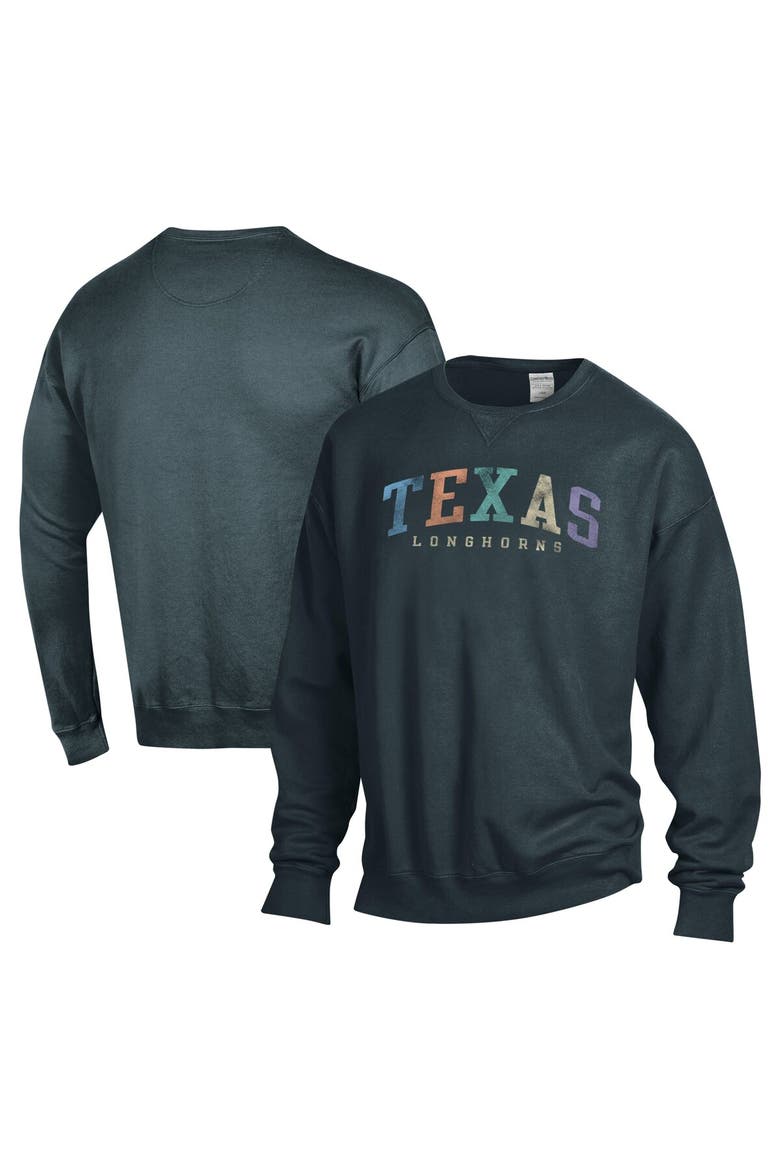Unisex ComfortWash Gray Texas Longhorns Oversized Pullover Sweatshirt, Main, color, Gray