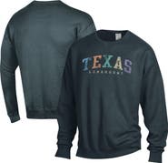ComfortWash Unisex ComfortWash Gray Texas Longhorns Oversized Pullover Sweatshirt