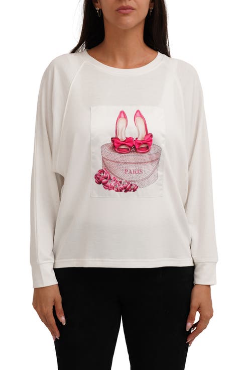 Paris Shoes Raglan Long Sleeve Graphic T-Shirt