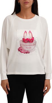 CYRUS Paris Shoes Raglan Long Sleeve Graphic T-Shirt