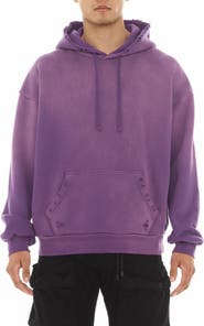 Cult of Individuality Core Distressed French Terry Pullover Hoodie