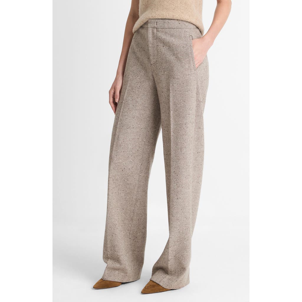 Vince Donegal Wide Leg Pants In Gray