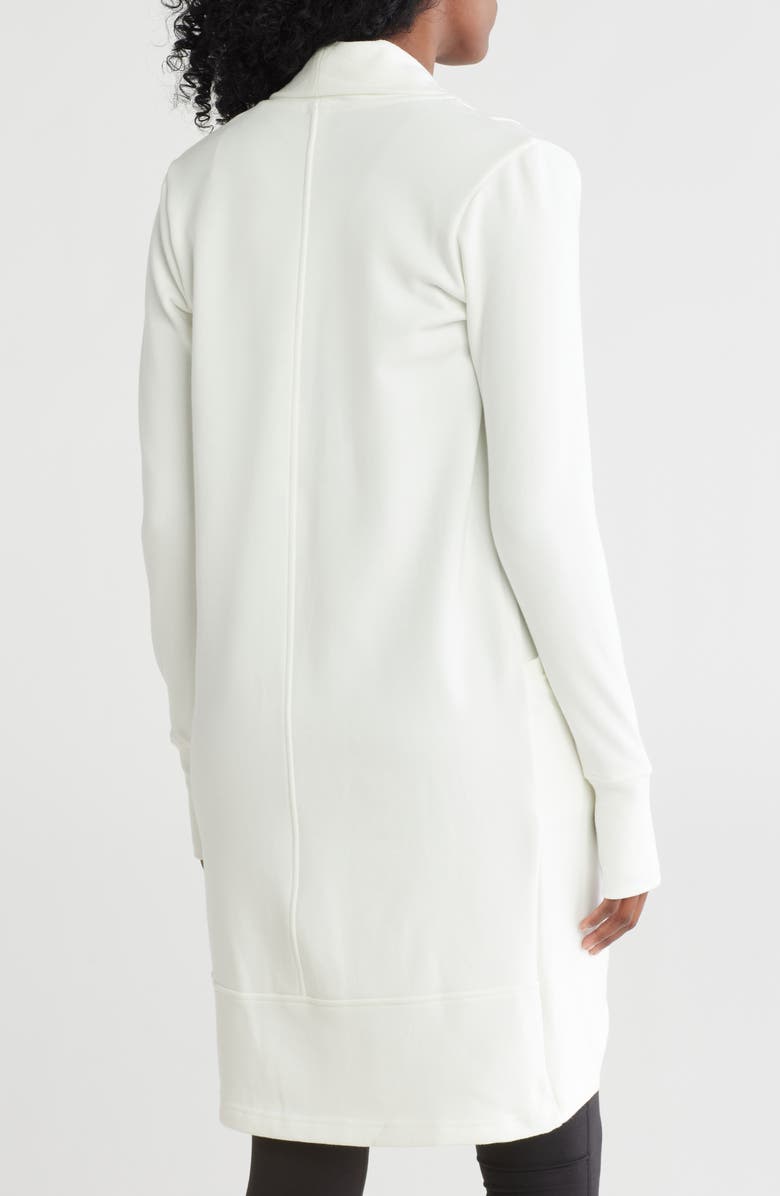 90 DEGREE BY REFLEX Butter Open Front Longline Cardigan, Alternate, color,