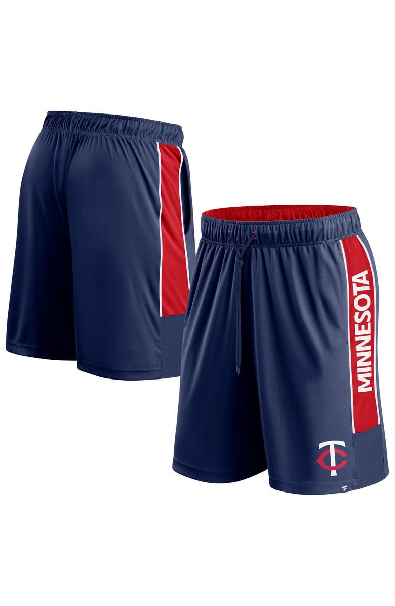 FANATICS Men's Fanatics Navy Minnesota Twins Win The Match Defender Shorts, Main, color, Navy