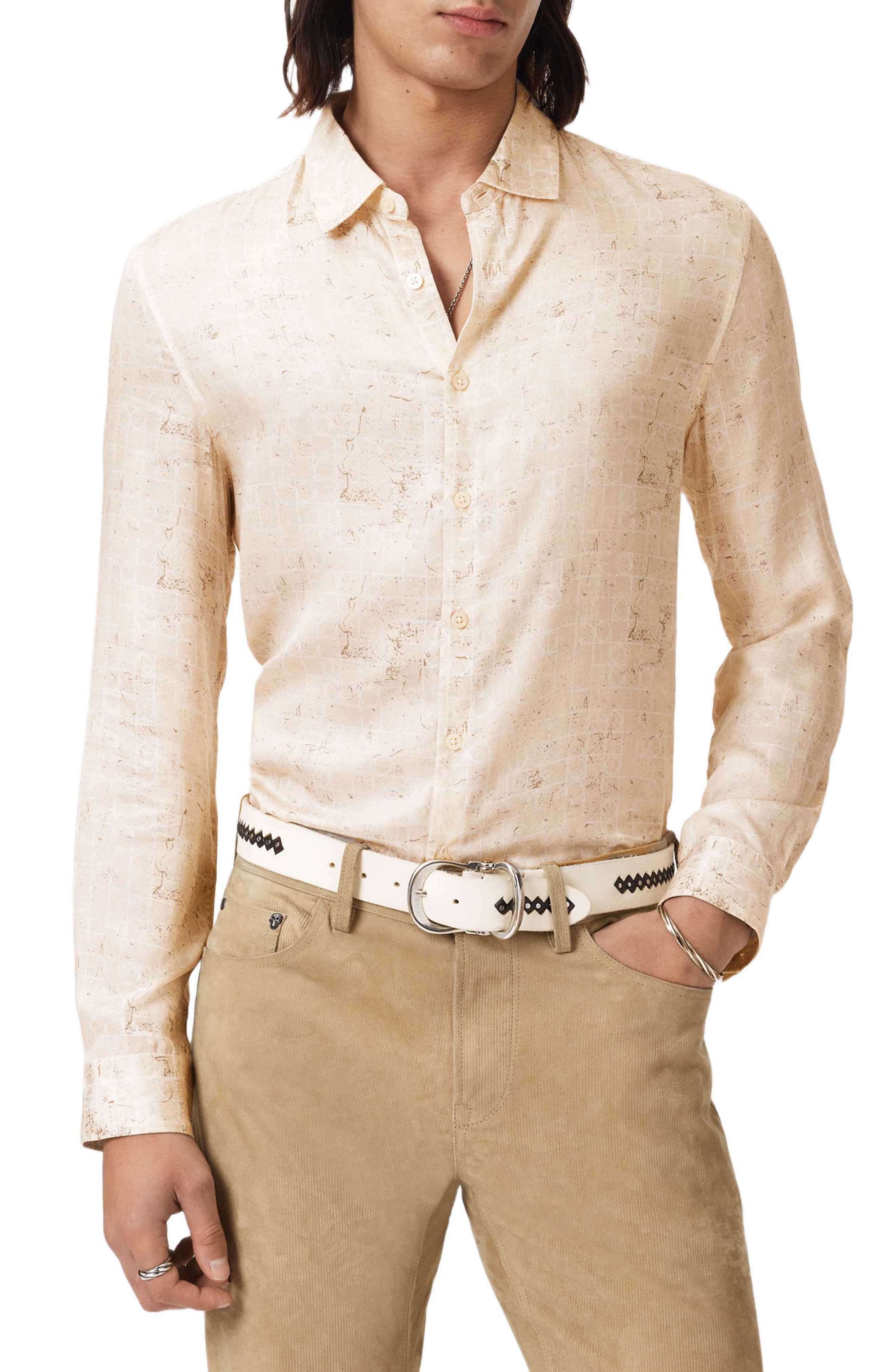 Luca Digital Print Button-Up Shirt - image 3
