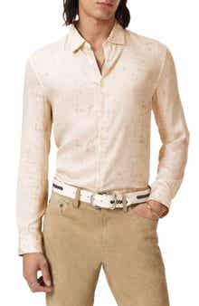 Luca Digital Print Button-Up Shirt