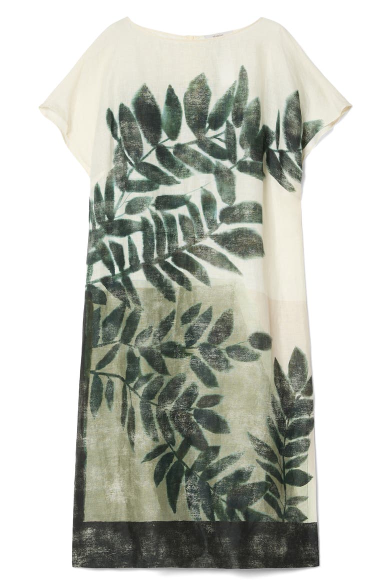 Nattinia Print Shift Dress, Alternate, color, OLIVE GREEN