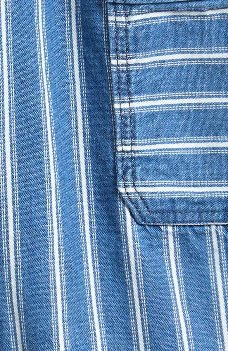 NEXT Kids' Stripe Wide Leg Cargo Jeans, Alternate, color, Blue