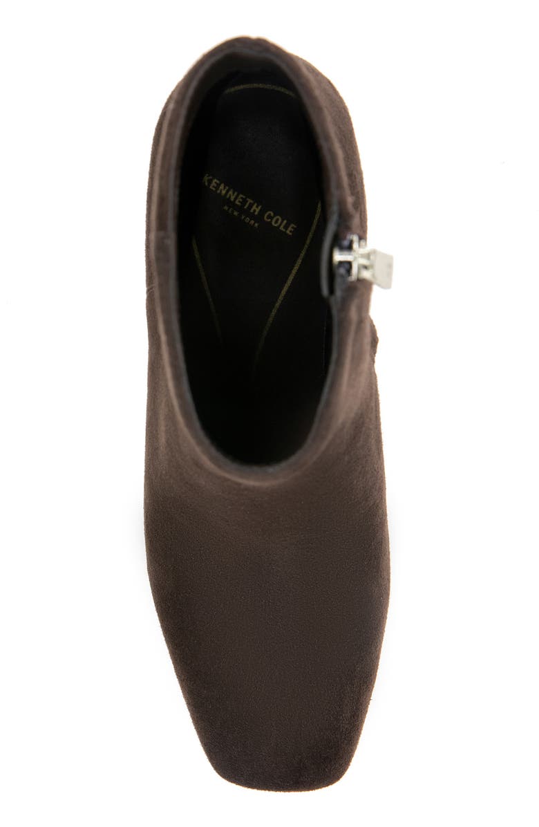 Kenneth Cole Grizelda Square Toe Bootie, Alternate, color, Chocolate Suede