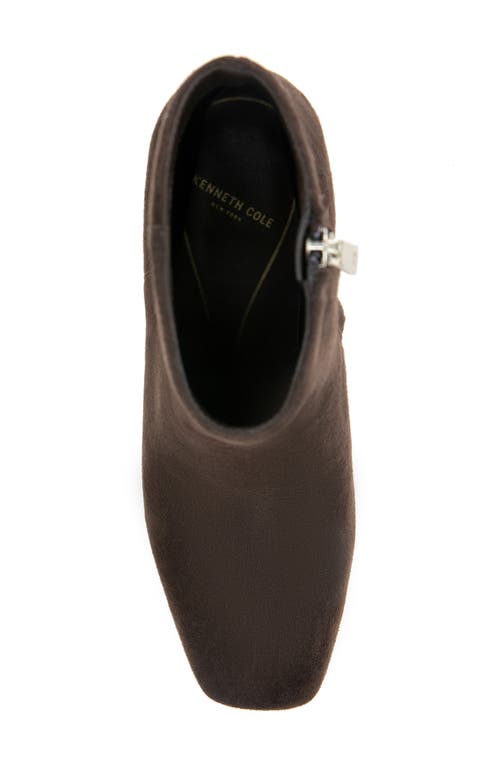 Kenneth Cole Grizelda Square Toe Bootie In Brown