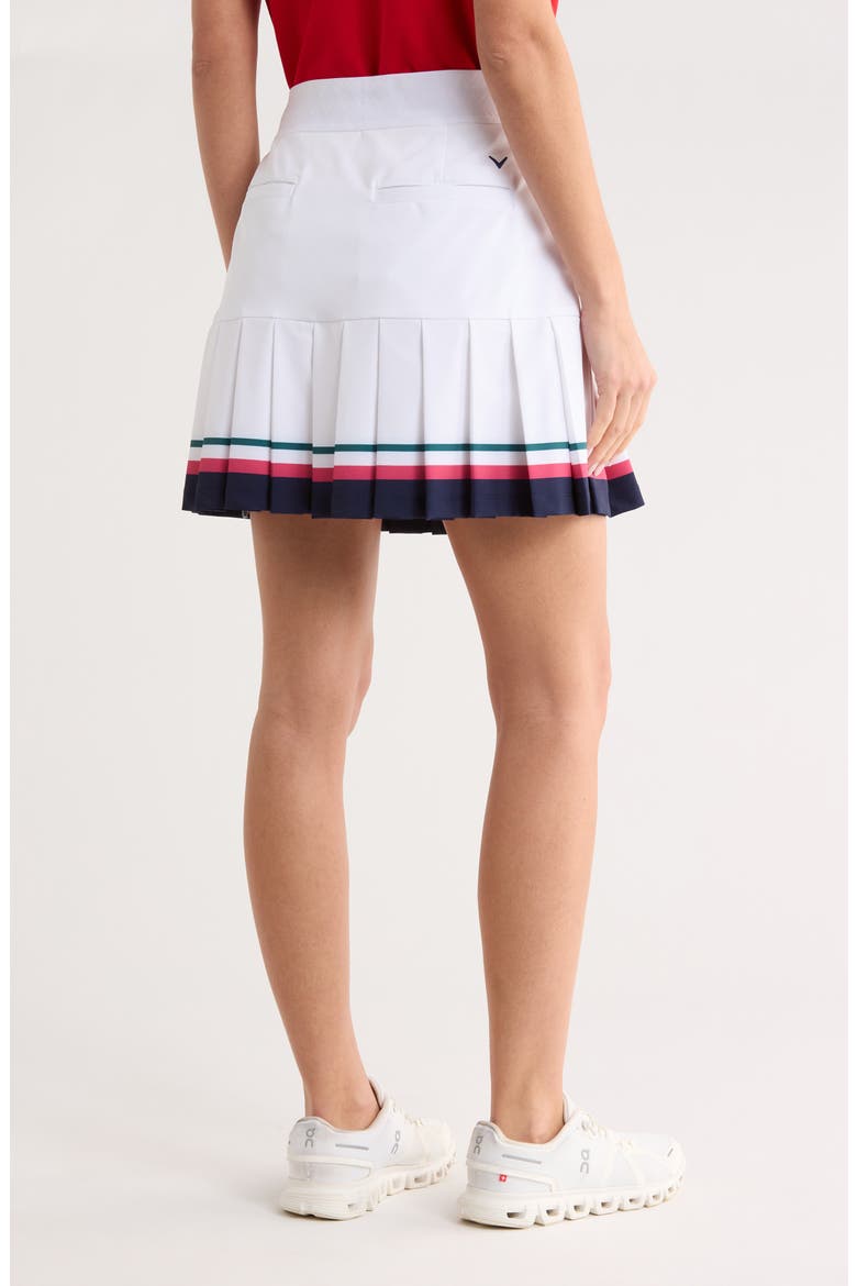 Stretch Colorblock Skort, Alternate, color, BRILLIANT WHITE