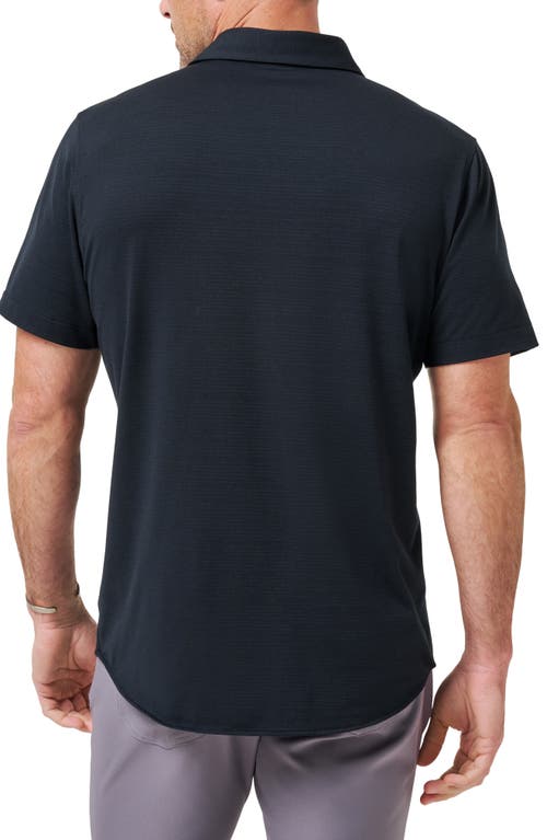 Travismathew The Heather Polo In Black