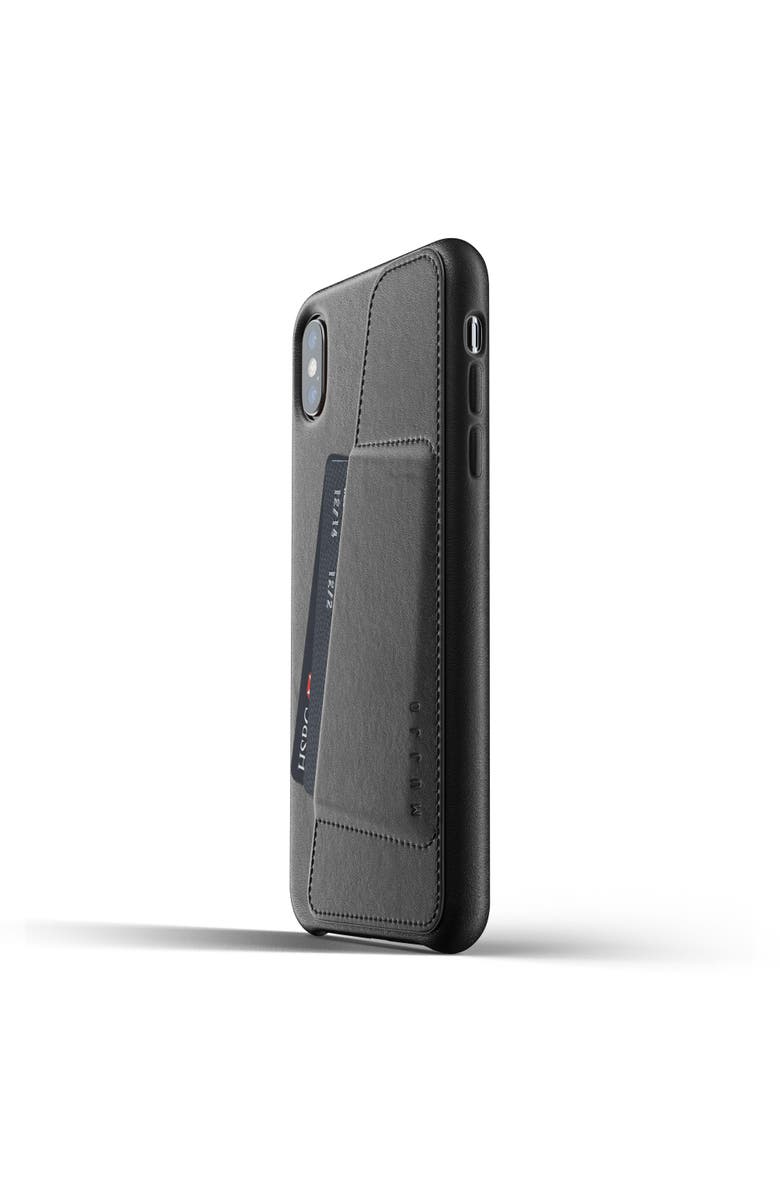 MUJJO Full Leather Wallet Case for iPhone XS Max, Main, color, Black