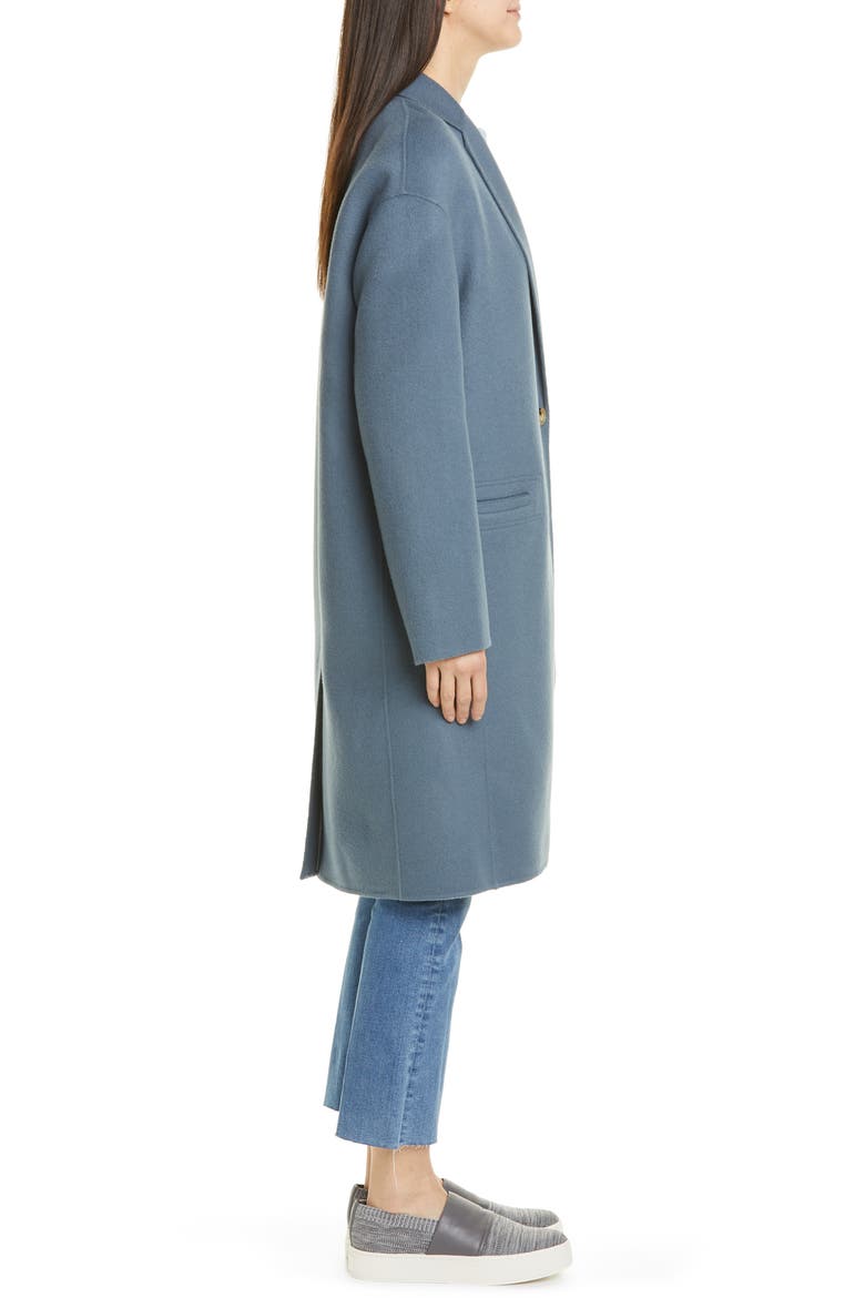 Double Face Wool Blend Coat, Alternate, color, STORM