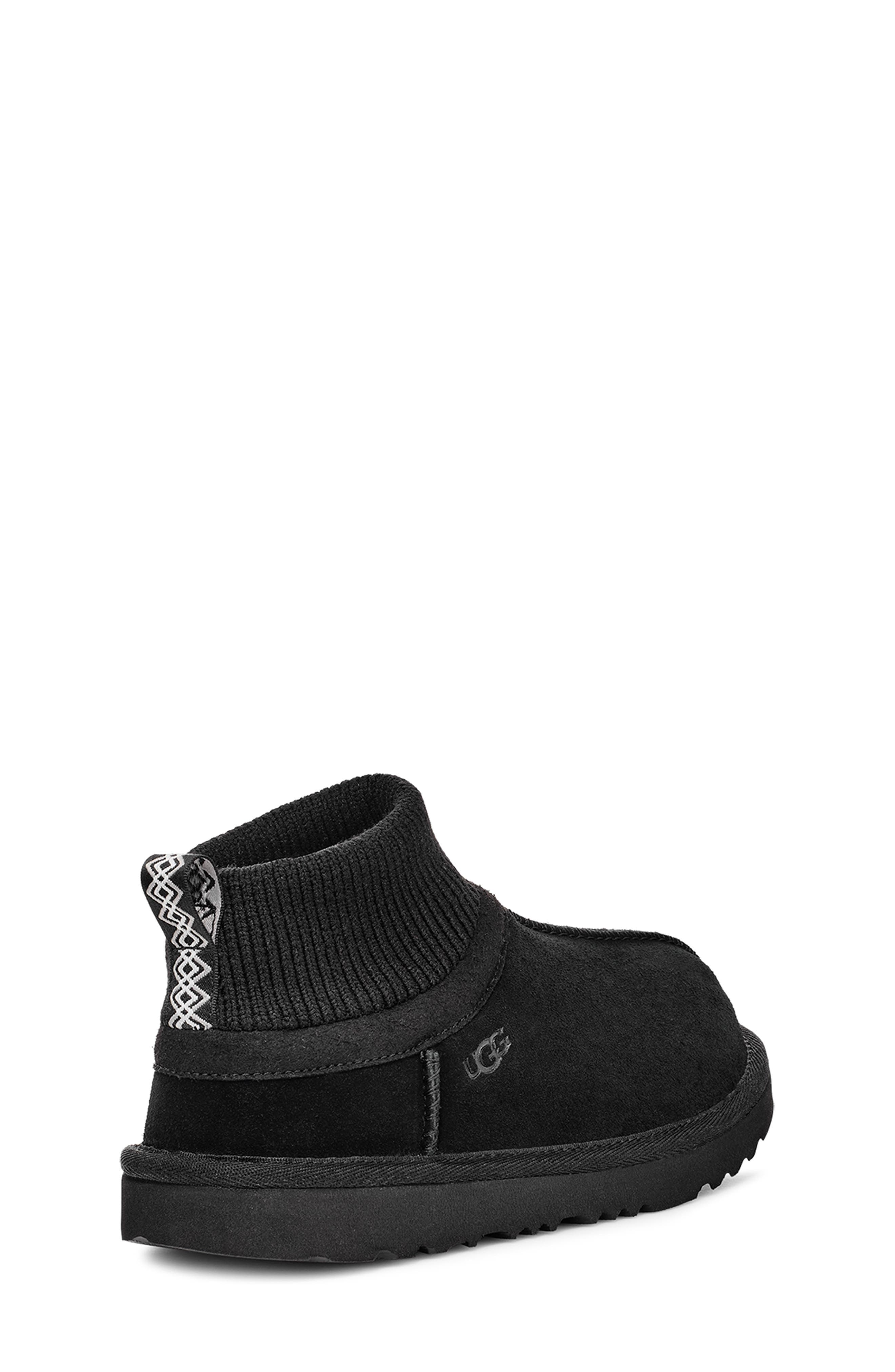 UGG<sup>®</sup> KIds' Classic Ultra Stretch Mini Boot, Alternate, color, Black