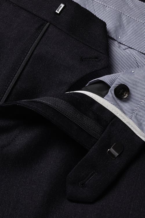 Charles Tyrwhitt Stretch Wool Trousers In Blue