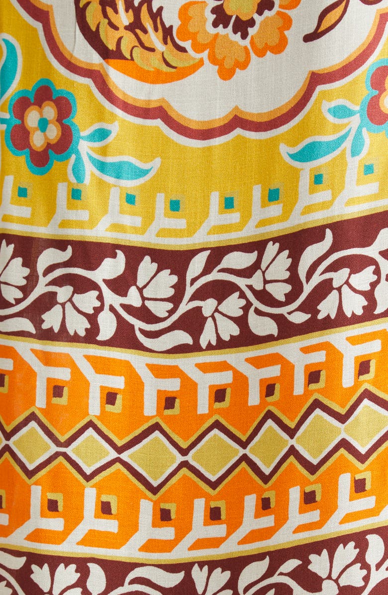 Etro Beachwear Caftan, Alternate, color, X0840 Print On Yellow Base