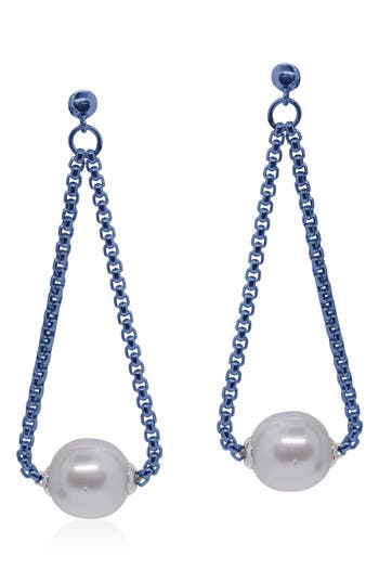 Alor ® Freshwater Pearl Chain Drop Earrings