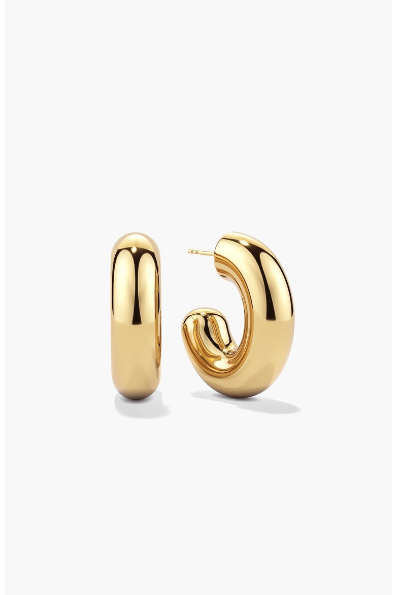 Billie Hoops, Main, color, Gold Finished Steel