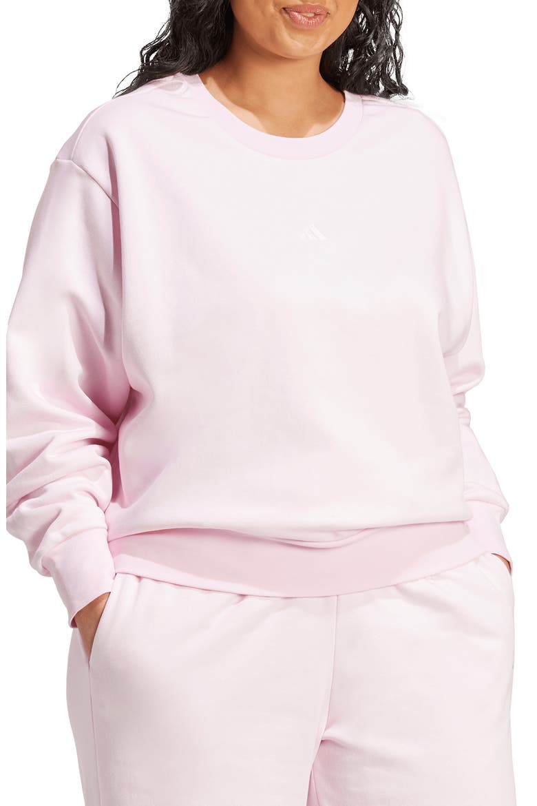 Fleece Hoodie, Main, color, CLEAR PINK/ WHITE