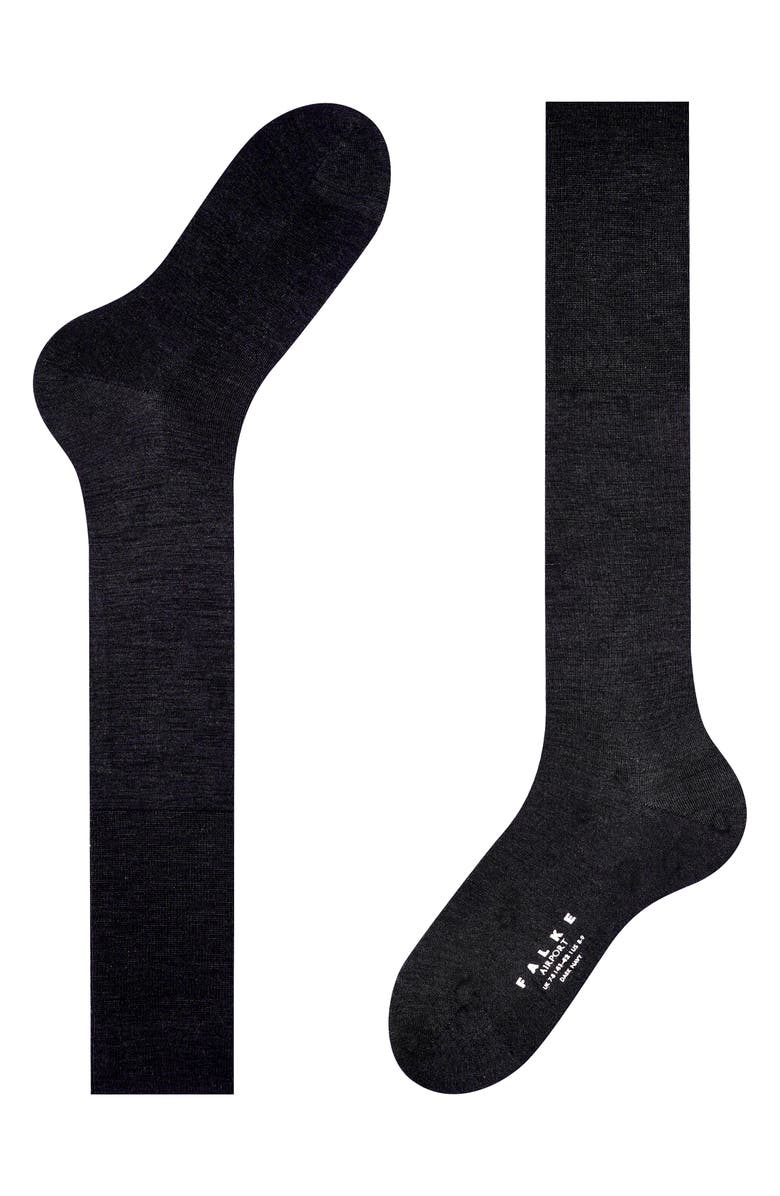 Falke Airport Knee High Socks, Alternate, color, Black