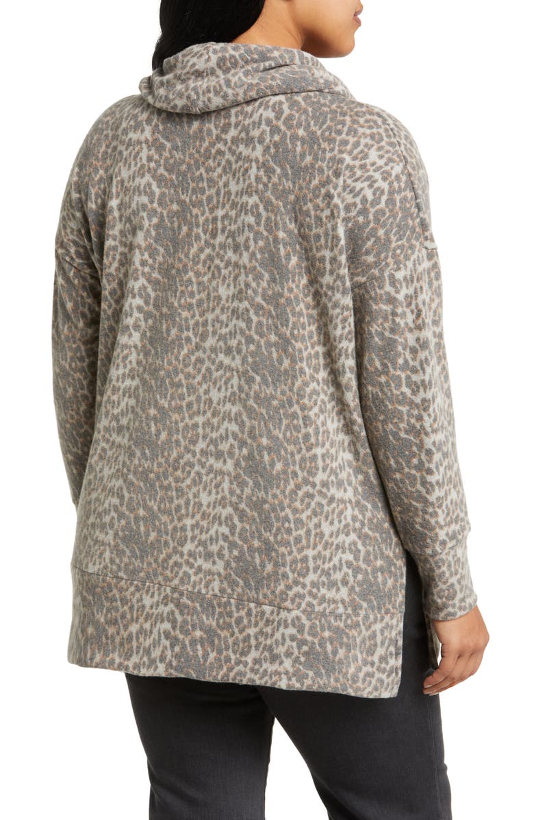 Loveappella Cowl Neck Tunic, Alternate, color,