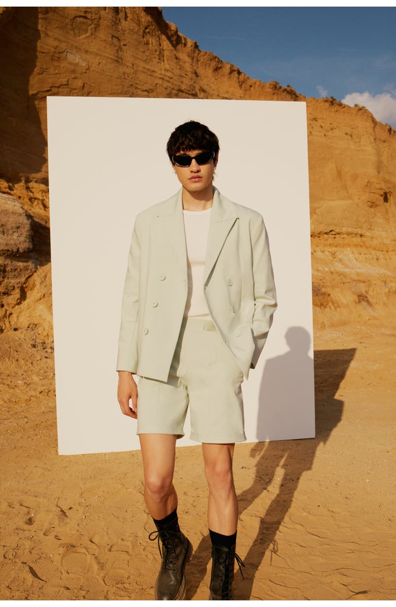 PCFG Cotton Free Heaven Casual Two Zipped Shorts, Alternate, color, Light Green