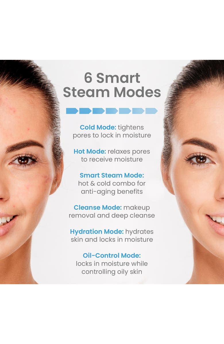 PURE DAILY CARE NanoSteamer Luxe Ionic Facial Steamer & Extractor Kit, Alternate, color, 