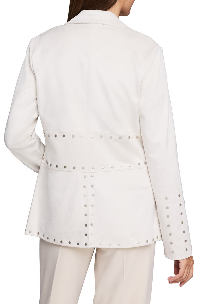 NIC+ZOE Statement Stud Detail Blazer, Alternate, color, Powder