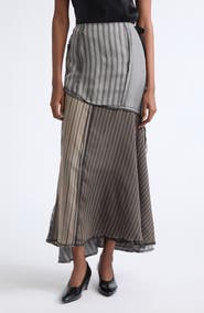 Maison Margiela Lining Patchwork Midi Skirt