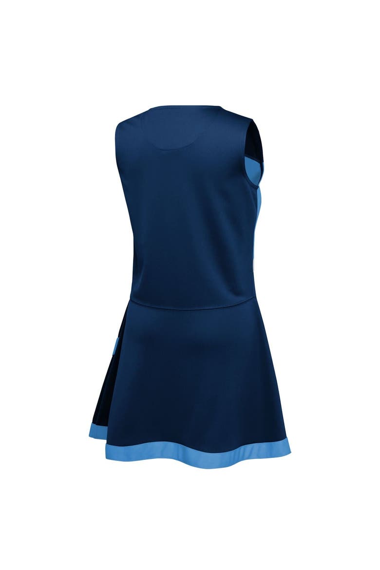 Girls Preschool Navy Tennessee Titans Two-Piece Cheer Captain Jumper Dress with Bloomers Set, Alternate, color, Navy