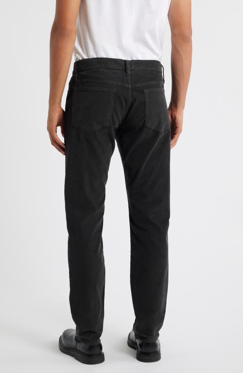 Frame L'homme Corduroy Slim Jeans In Black