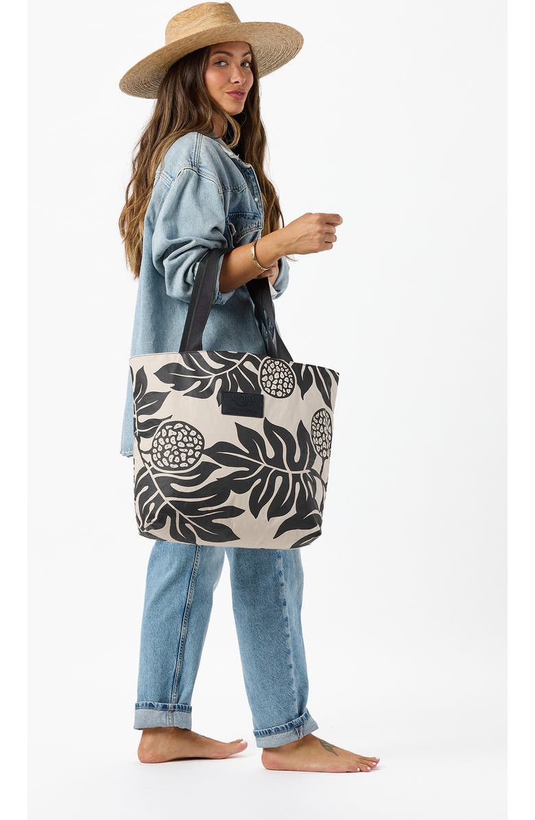 Aloha Collection Day Tripper Holomua Water Resistant Tyvek<sup>®</sup> Tote, Alternate, color, Black/ Sandstone