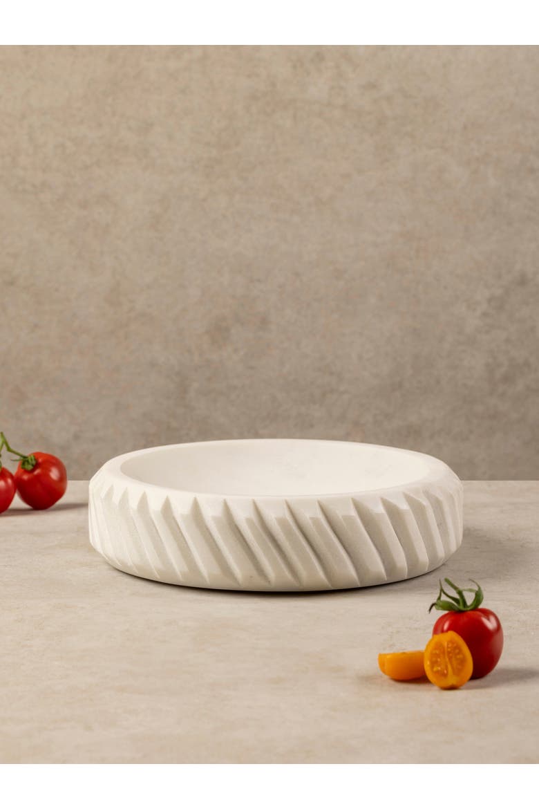 Charlotte Marble Bowl, Alternate, color, Ivory