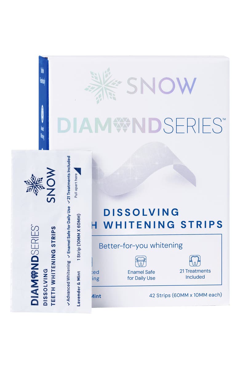 SNOW DiamondSeries<sup>™</sup> Dissolving Teeth Whitening Strips, Main, color, 