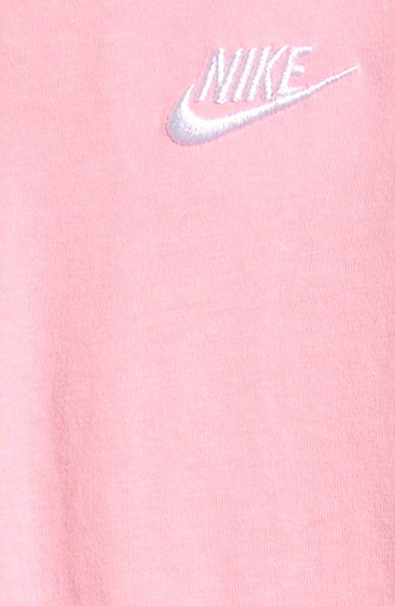 Nike Club Jersey Romper, Alternate, color, Medium Soft Pink